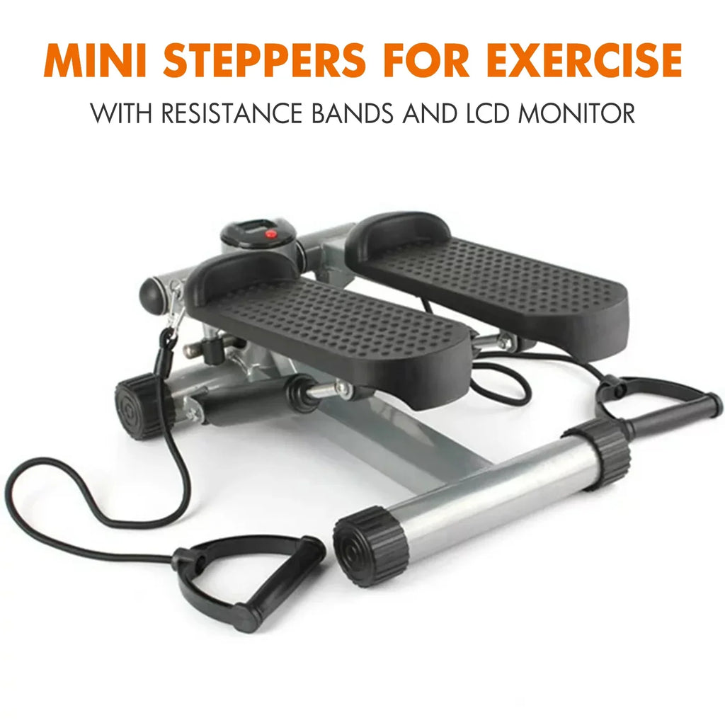 Equipment Bands, Resistance Height Stride Gray with for Exercise, Stepper Cardio Stepper Stair Stepper Mini Adjustable