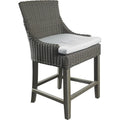 Wicker Kubu Plantation Gray in Patio Alfresco Counterstool Padma's