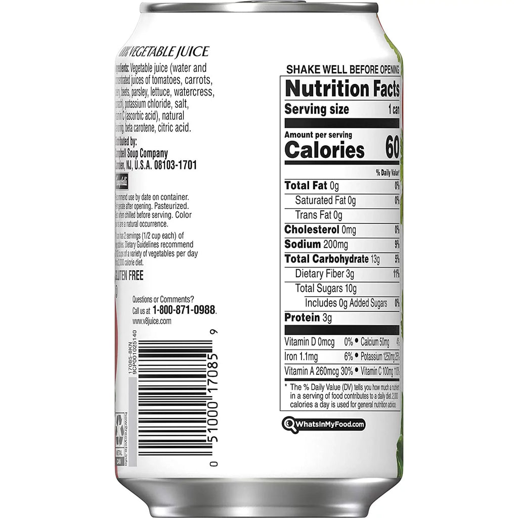 Vegetable Original Can Oz. 100% Sodium 11.5 Of Low 24) (Pack Juice, V8
