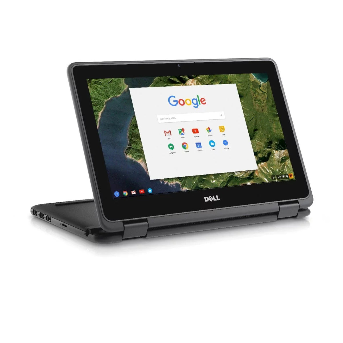 Multi-Touch Celeron, 11.6" (Intel Dell 2-in-1 SSD) 11 3180 RAM, Chromebook 16GB 4GB
