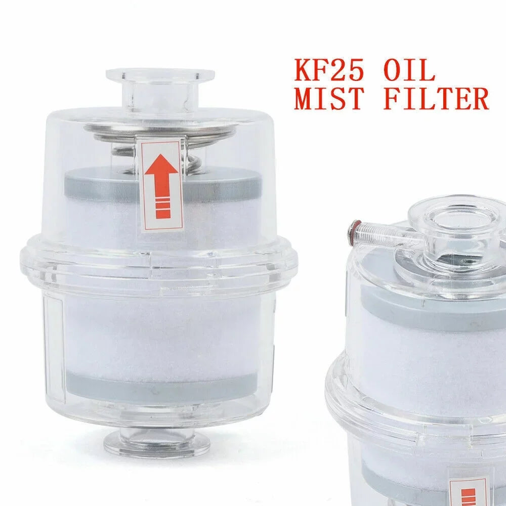 KF25 Vacuum Fume Exhaust fit Oil Filter Mist Separator Filter Interface Pump
