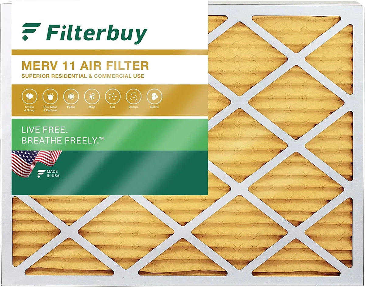 Filterbuy (1-Pack) 11 HVAC AC Air Pleated Filters Furnace 24x25x1 MERV