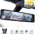 View Starlight Dash Car Front Camera Wide Night Parking 170° Backup Touch Backup 12" Rear Mirror HD Camera Angle, Liquidproof Vision, Large Camera Full Cam and Screen Monitor 4K