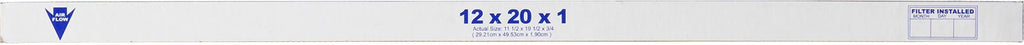 Pleated 3 MERV Carbon Pack Air (11_1/2x19_1/2) Filters Plus 12x20x1 7