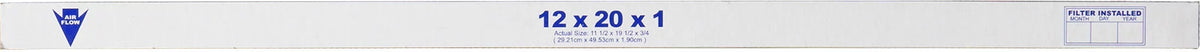 Pleated 3 MERV Carbon Pack Air (11_1/2x19_1/2) Filters Plus 12x20x1 7