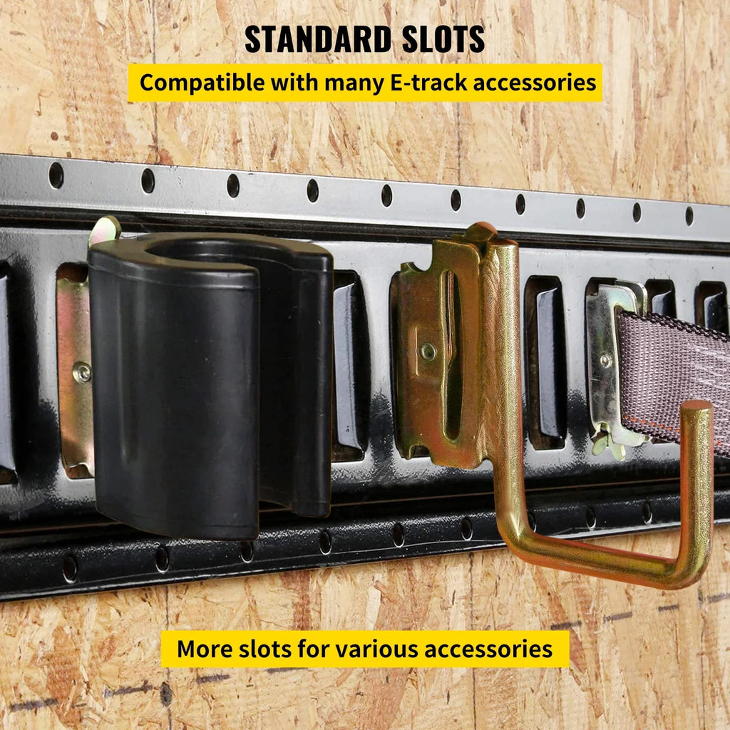 E Down BENTISM 5-Feet Rails 4PCs Trailer Enclosed E Track Tie Cargo Track Rails