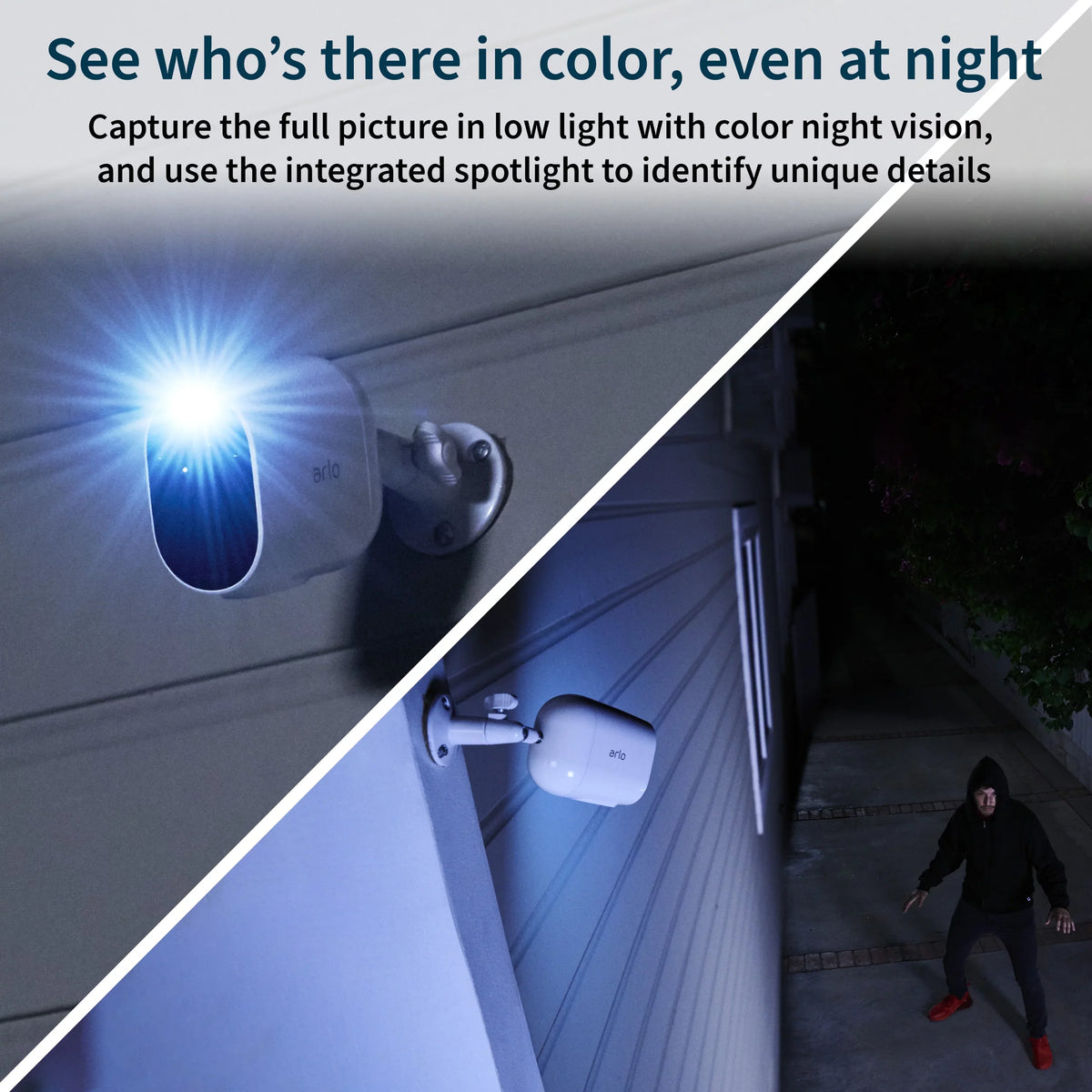 Essential 1PK Spotlight - Color Audio - Night Wireless, Vision, Way Arlo Camera 2 1080p,