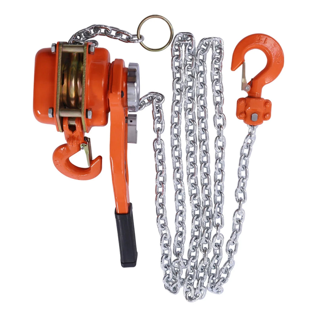 10Ft Lifter 0.75T Type Ratchet Hoist Come Lever Puller Chain Block Chain Along DENEST