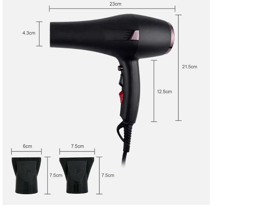 for CONFU Hair Nozzle Shinier for 2 Women, Dryer, Heat air and and Function Button, Dryer, Shot Concentrator Ionic hot 3 Hair cold Dryers Cool Settings, Results, Speed 2400W