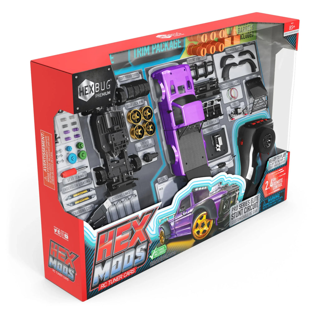Stunt Car Kids Car, Series Remote HEXMODS & Kids Circuit, Up 14 for Pro Elite Adults, & Rechargeable Kits HEXBUG for Toys Model Ages Control STEM