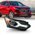 DRL Fits AKKON - 19 18 20 Right [HID/Xenon Type] 2018 Side Chevy 2020 Passenger Chrome Headlamp Headlight Equinox 2019 LED 2021
