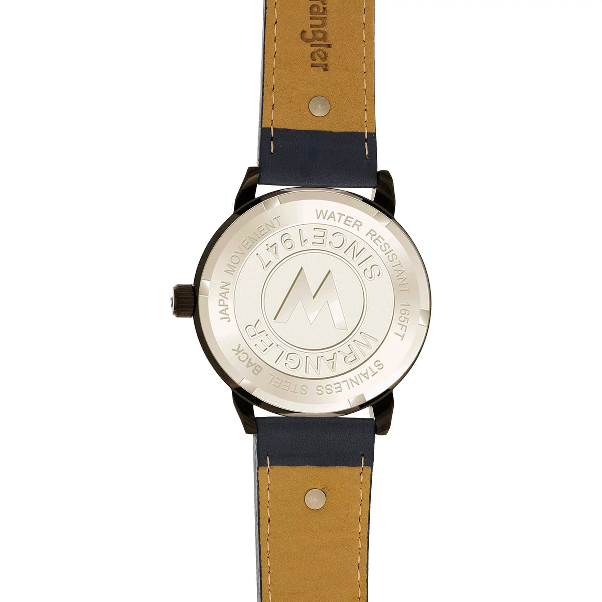 Blue 48.5mm Watch Black Dial, Strap Wrangler