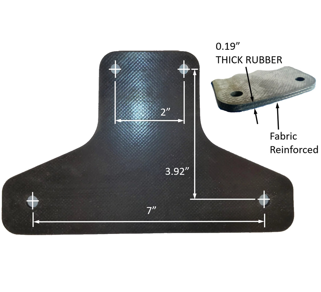 Economy-Max Rubber Holder Trailer/Truck License SurePlate TM Bracket, EM16001 Plate