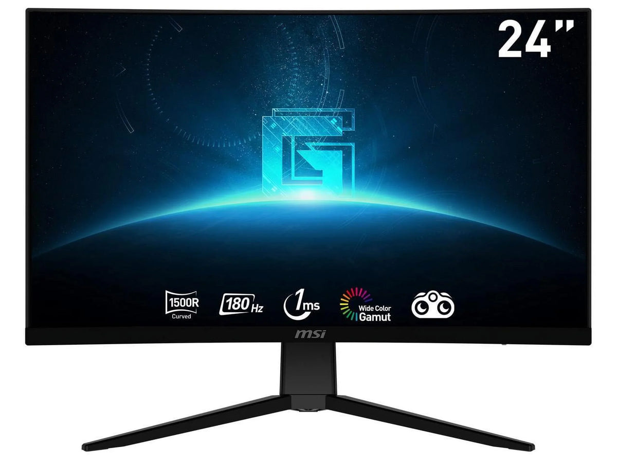 Monitor, ms, Hz, Premium, MSI 170 Tilt VA, 24" 1920 FreeSync (FHD), x Curved 1 DP Port, G2422C, HDMI, 1080 Gaming