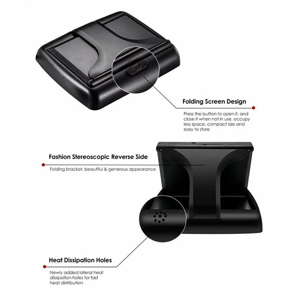 Foldable View Rear Night LED 5in Camera Backup Monitor Display Car LCD