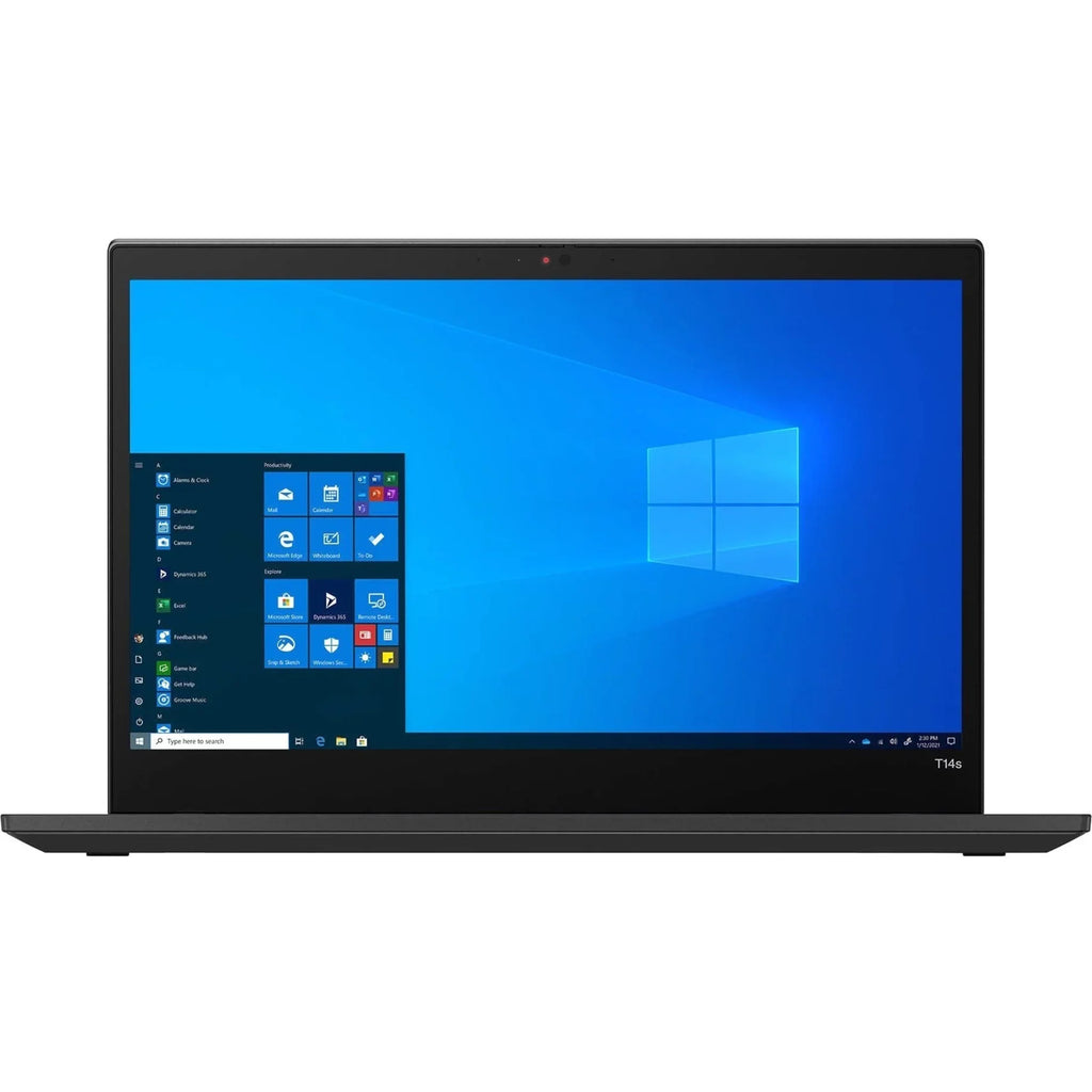 Windows 20WM00XUUS Core Storm 4K Windows, Gray, 512GB ThinkPad T14s Pro, SSD, 16GB Laptop, RAM, 14" Lenovo UHD Intel i7-1165G7, 10