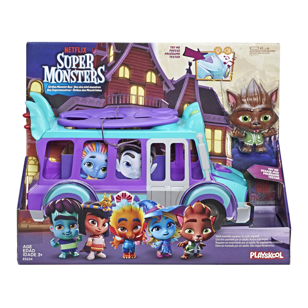 Toy and Netflix Up Monsters Lights, Sounds, Bus Super with Ages Monster and 3 GrrBus Music