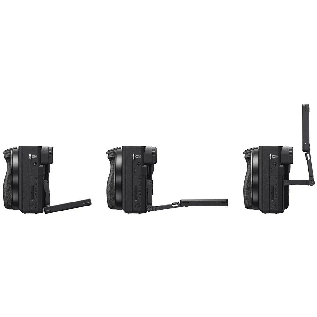 Lens Editing Bundle ILCE-6400L/B 0.43x Angle f/3.5-5.6 Power Telephoto 2.2X Extra Lens with 4K Sony 16-50mm + Wide Deco Camera Kit OSS Set and & Gear Case Mirrorless Battery Filter (Black) a6400