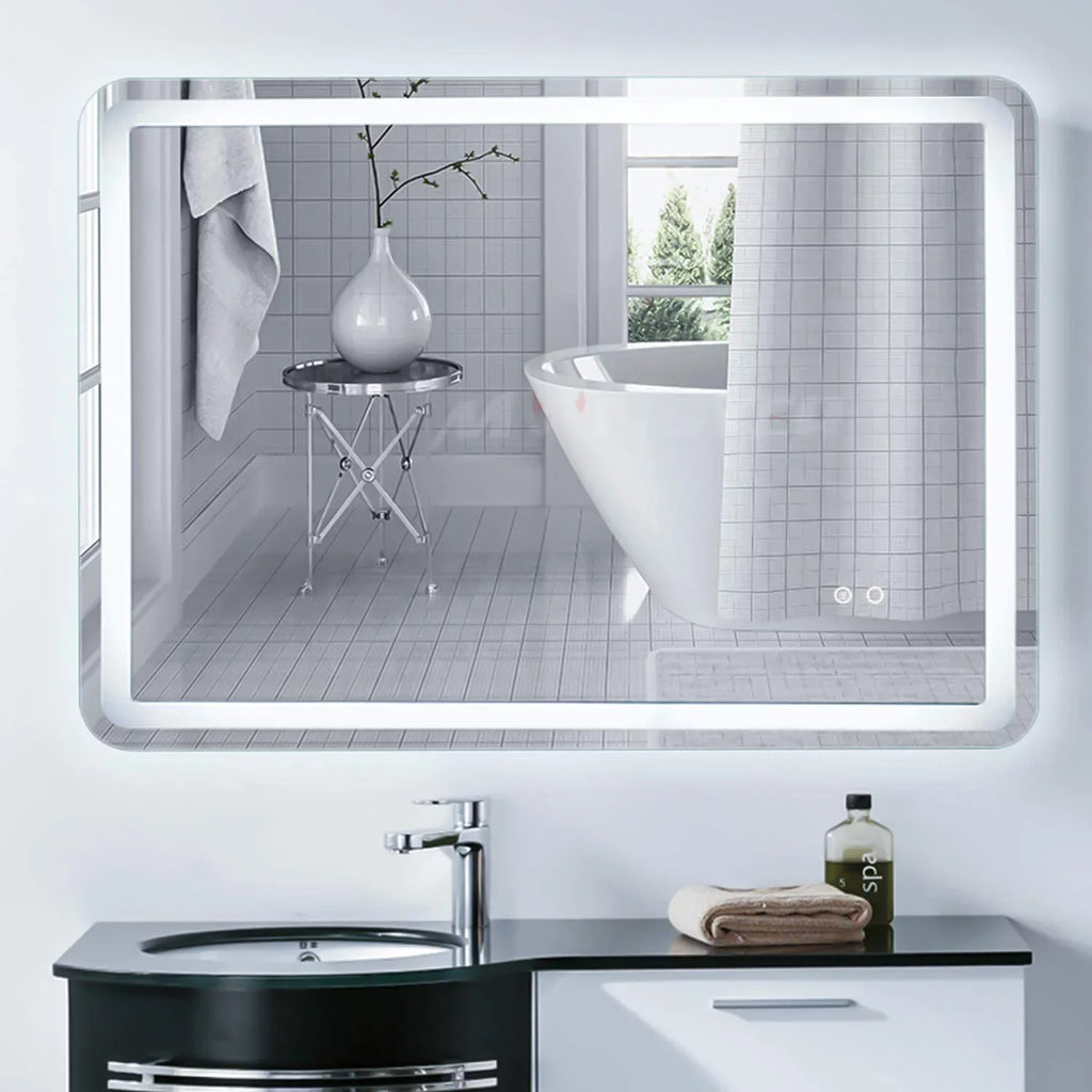 Deluxe Mirror 28 36 Large Bathroom CoSoTower LED with x White/Warm Anti-Fog Transparent Dimmable Vanity Inch Wall Makeup Simple Light（Horizontal/Vertical）,