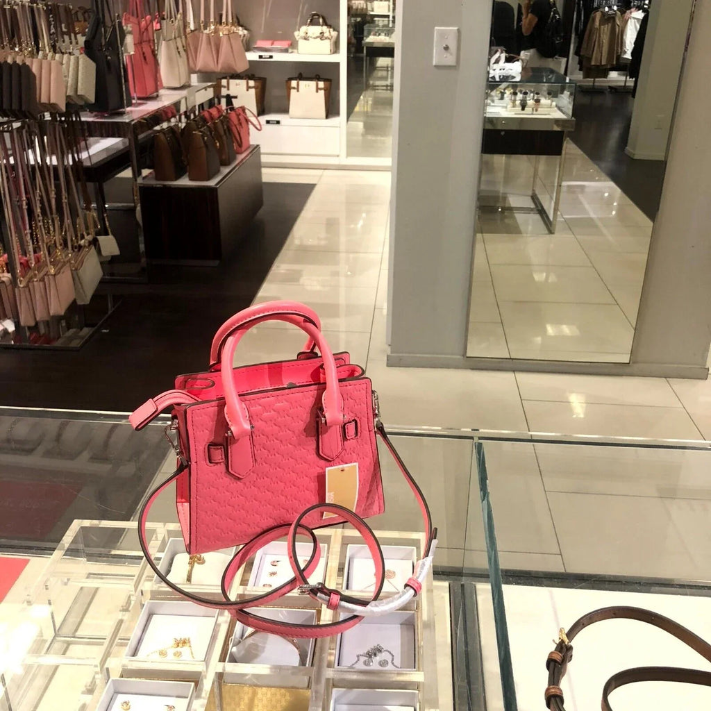 MINI Michael PVC Hamilton Satchel Vegan Rose Kors Tea Bag Shoulder Crossbody XS