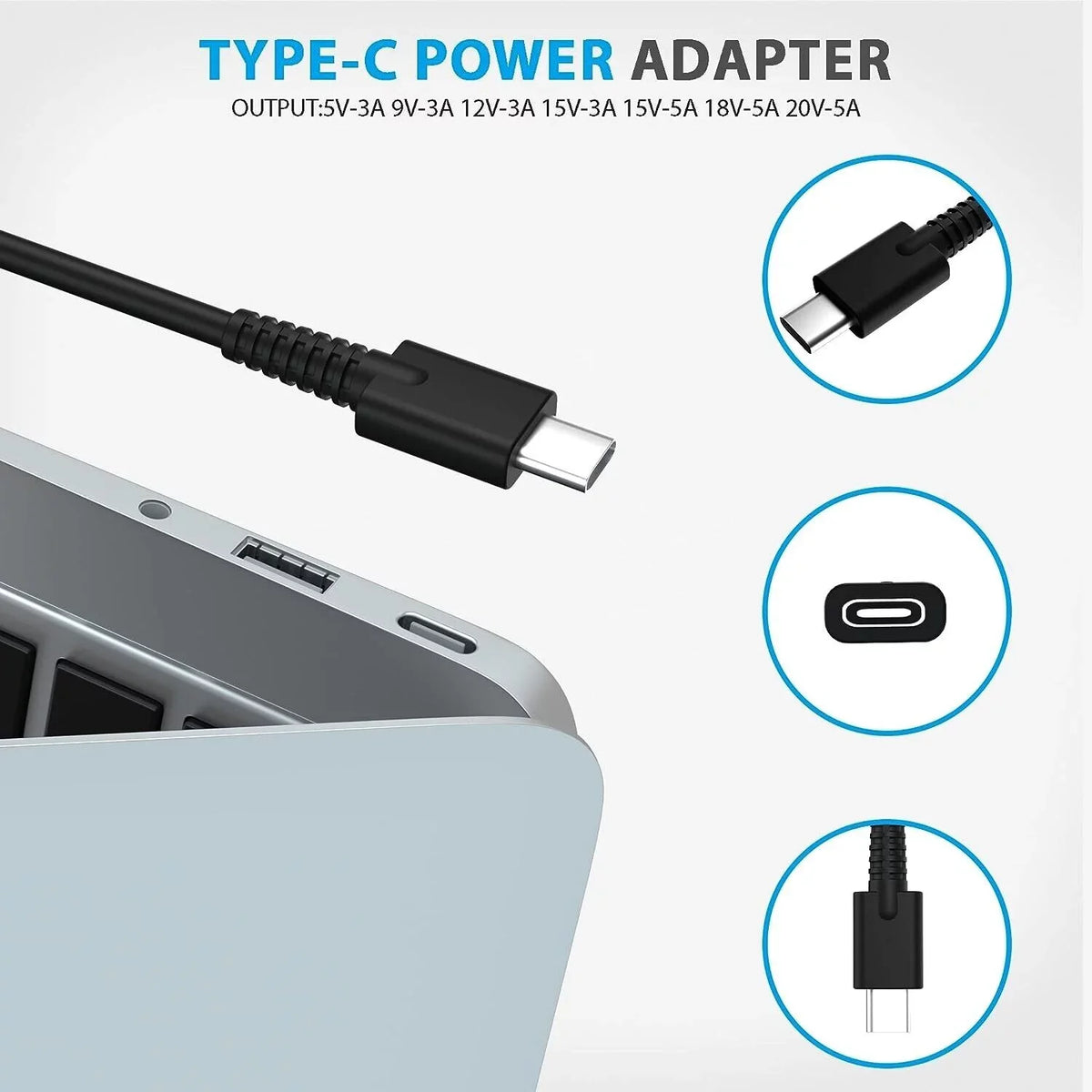 for AC Laptop Type-C Adapter 5400 5330 POWER 5401 Dell 5410 5411 Latitude 90W Charger AMSK