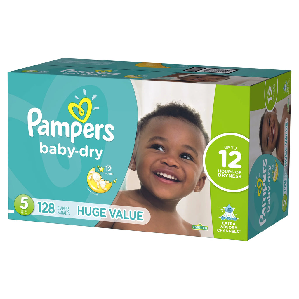Pampers 128ct Dry Hp Baby Pamp S5