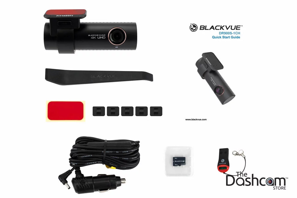 GB Dashcam 4K BlackVue Cloud-Capable WiFi Memory DR900S-1CH Card Lens 128 Single w/ GPS