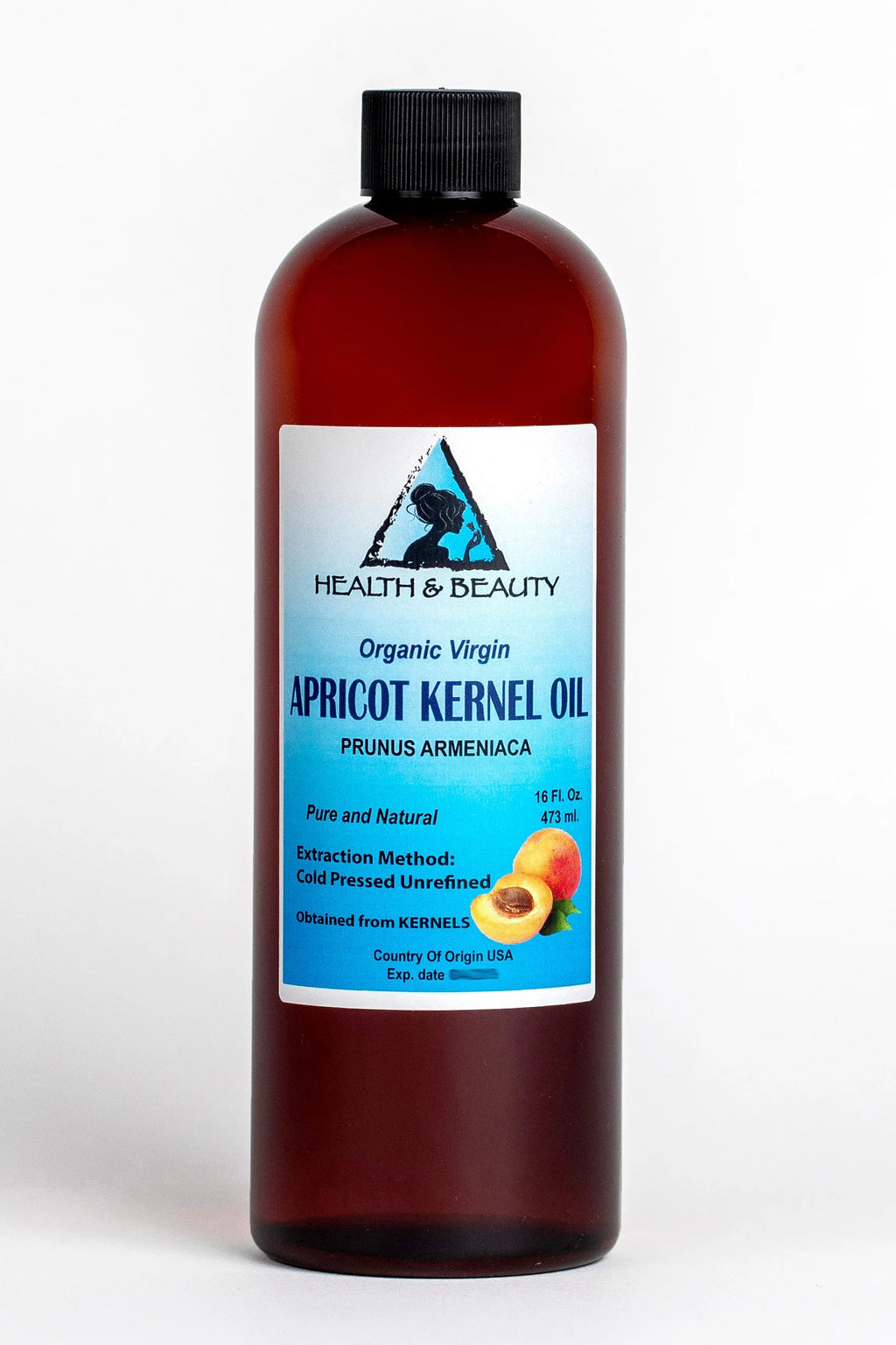 Apricot Virgin Pure oz 48 Organic Kernel Unrefined Raw Natural Oil Cold Pressed