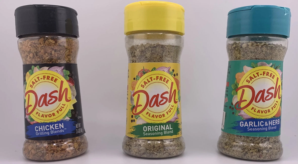 Salt by Seasoning Variety Dash Flavors. Pack Different Bottle Snackivore. 12 Each 1 Mrs Free 12 of