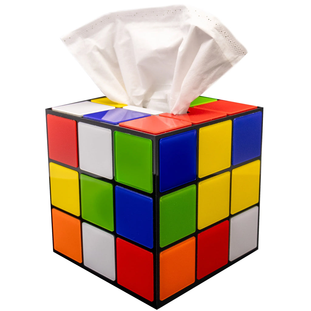 Cube Big Decor Keep Tissue Magic Use Secure Box with Easy Lid Cover Bang Props | | & Magnetic Theory Tissues to Bottom