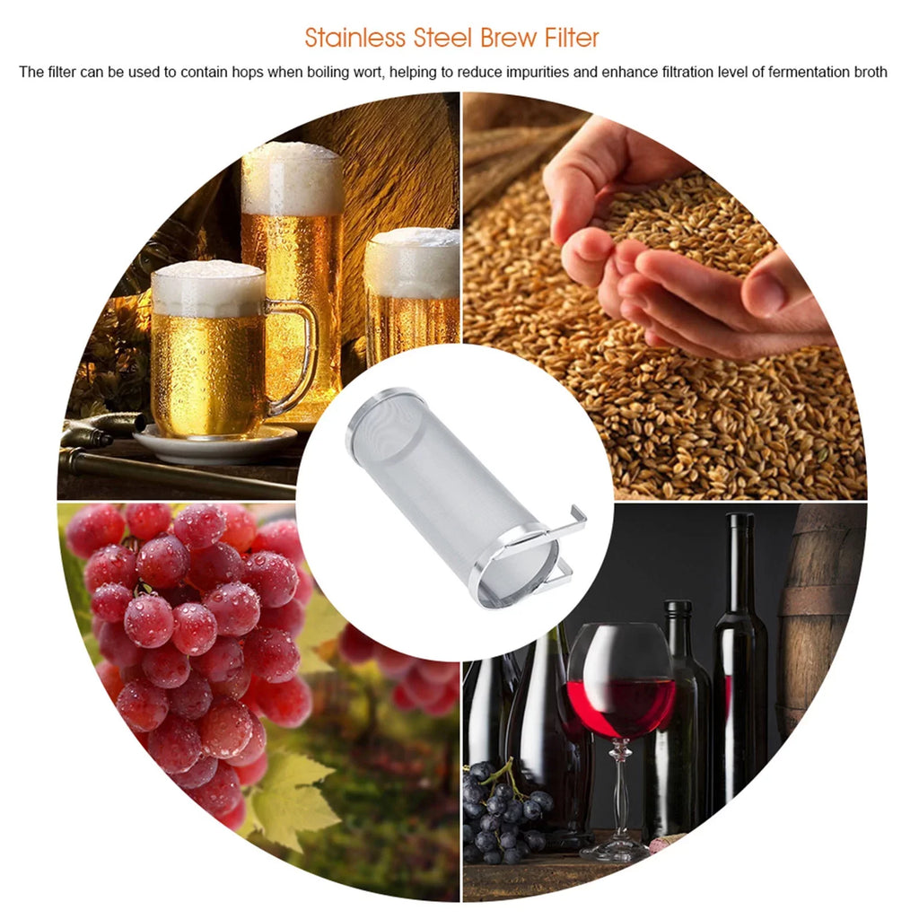 (Size Steel Filter Regun 10 Hop Filter,300 Stainless : 25.5cm) Brew Beer Micron Mesh Brew Homemade Strainer