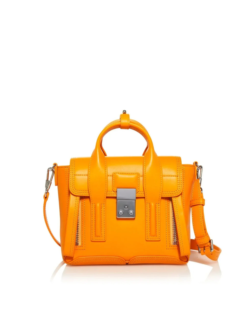 Handbag Adjustable Fastened LIM Strap Crossbody Solid 46 Band Satchel Orange Flat Mini 3.1 Pashli PHILLIP Double Women's