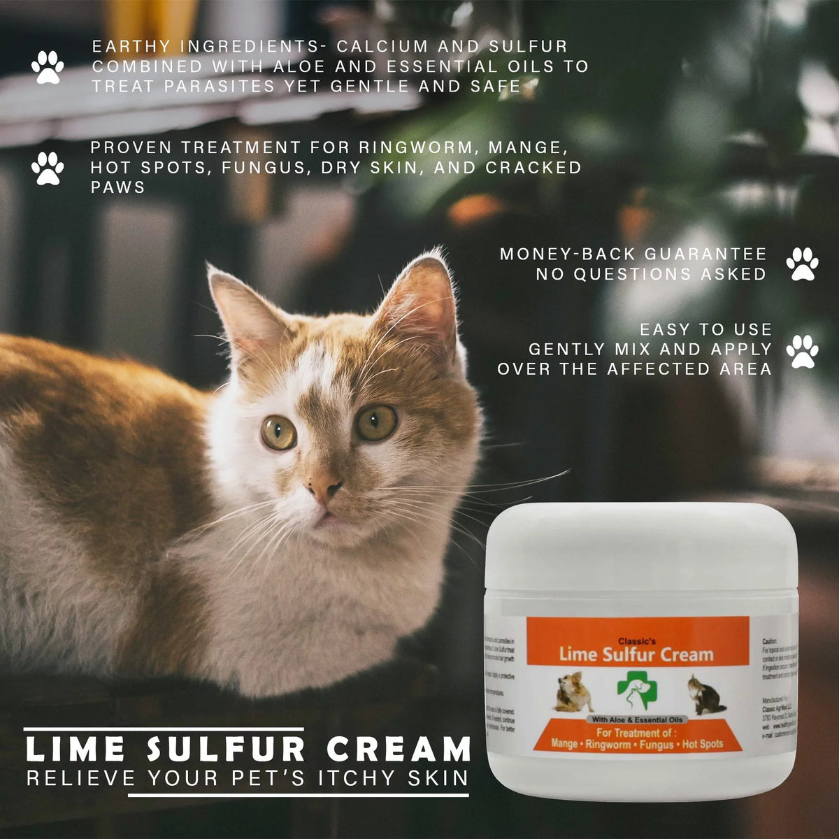 x Lime 2 oz Ointment Horse Pet for x Jars) Puppy, Life - - Paw oz Ointment Pet (2 Skin Sulfur 2) Kitten, - Cream Dry Dog, Care Skin 2) and (2 Cat, for oz Healthy (2 Itchy x Dip Safe