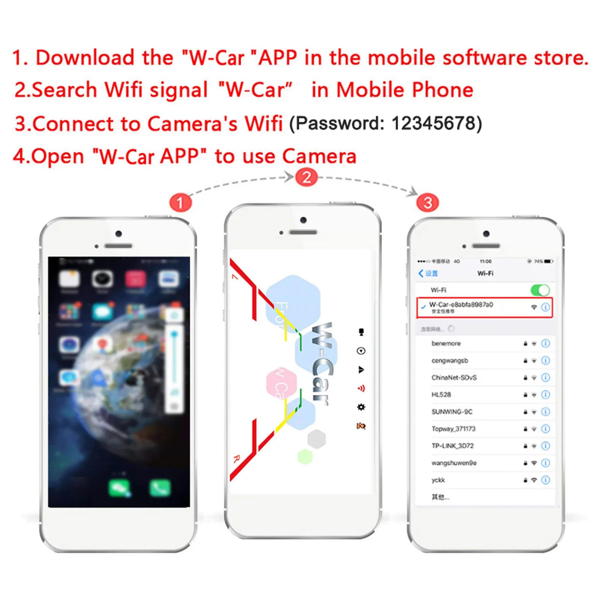 Wireless Reversing Bus HD ~36V View Rear Truck , Monitor Carevas Vision Liquidproof Night IP67 Reverse Car Automobile Backup