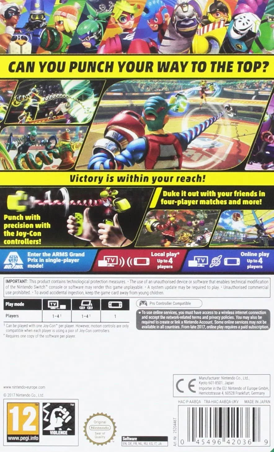 '- Switch) Nintendo Arms (Nintendo Switch