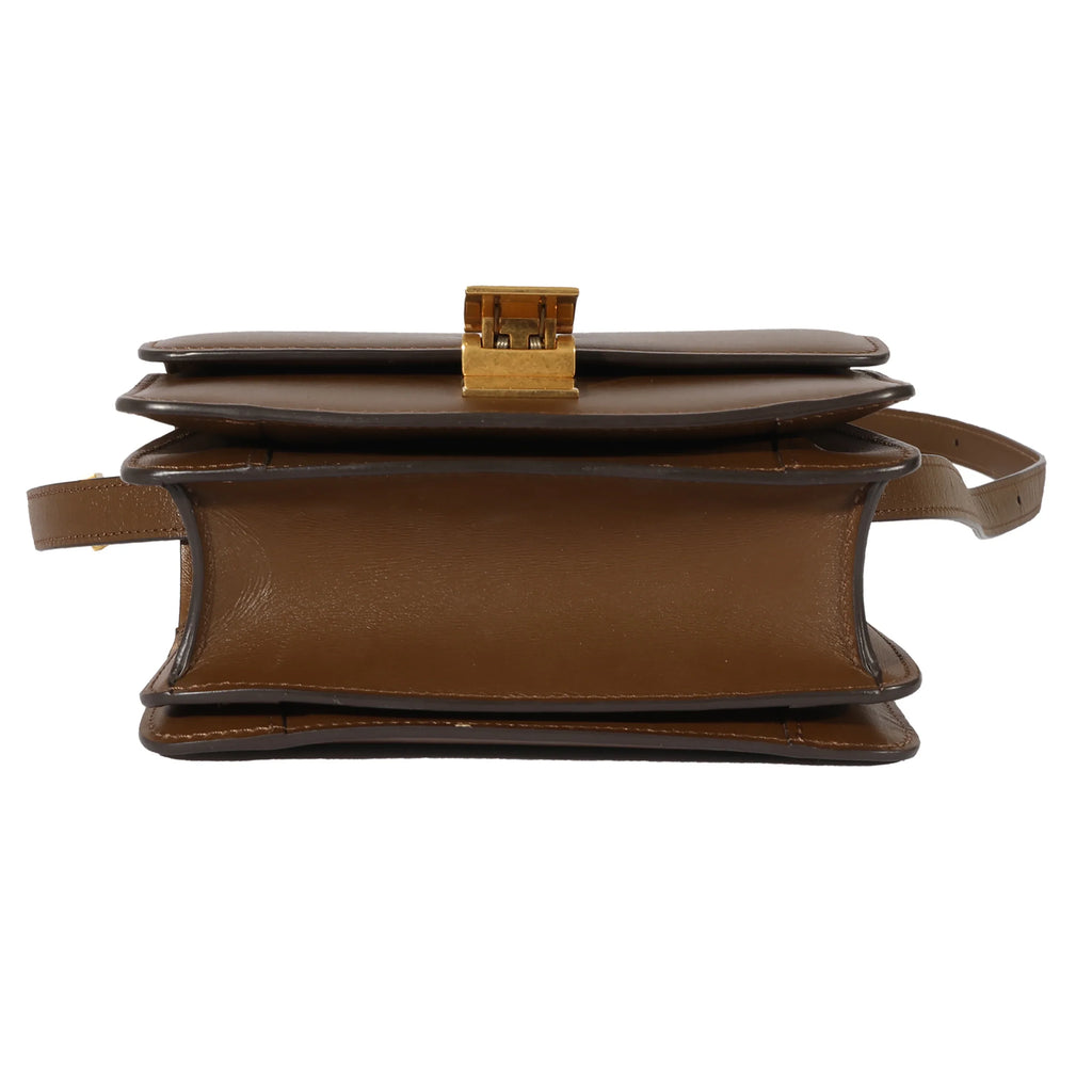 Bag Box Brown Leather Smooth Small Celine Pre-Owned