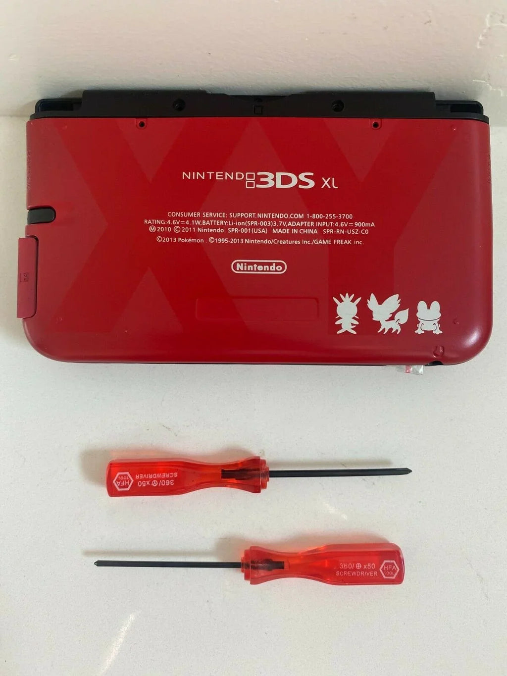 Screen 2015 Pokemon 3DS Nintendo Shell Tools Red Housing XL Replacement for