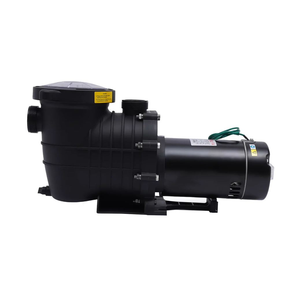 Inground/ Ground Miumaeov Connectors Basket Pool Above In-Ground Strainer with Voltage Dual Pump, and 2HP 6815GPH Swimming Pool Pump