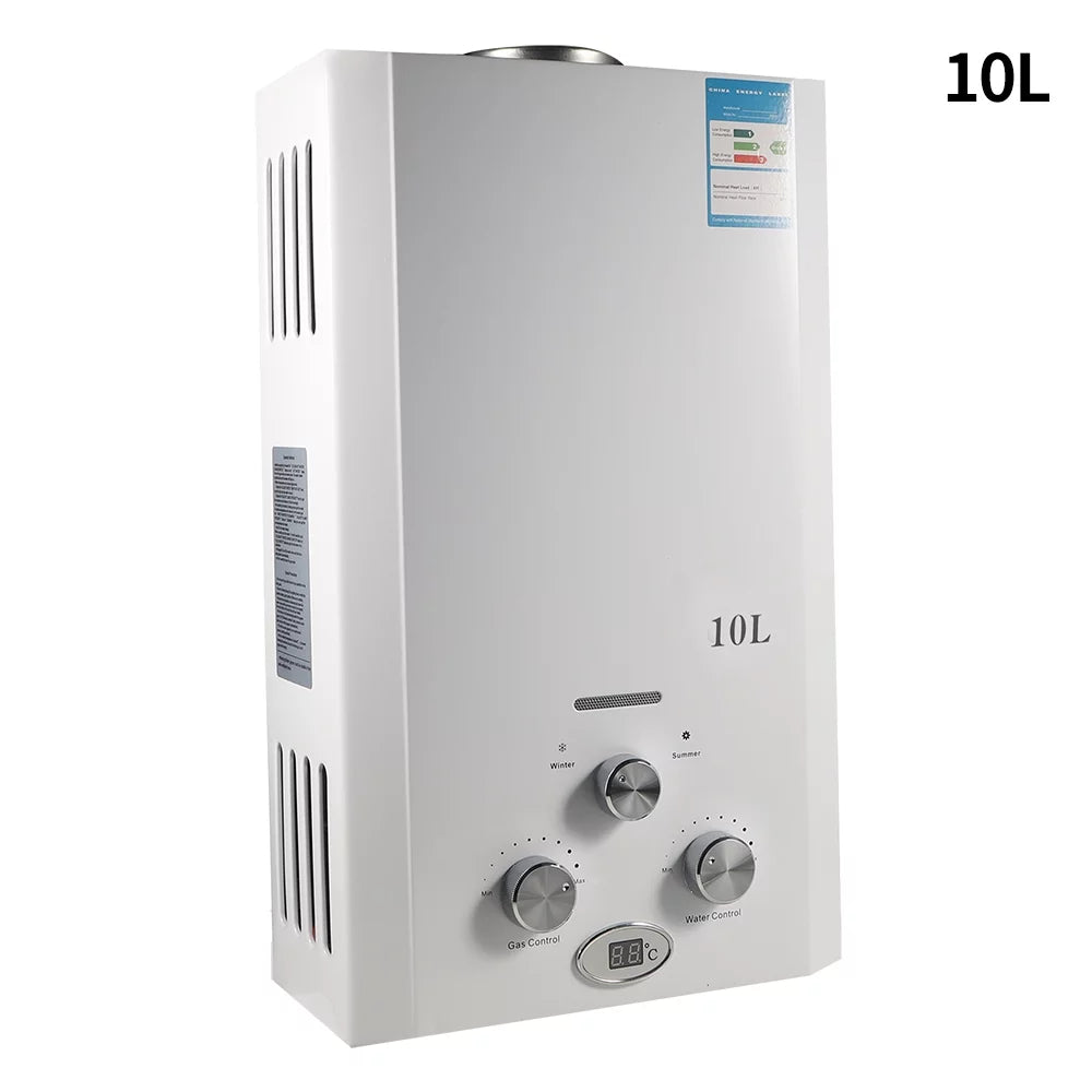 w/Shower 10L G PEH Head Hot Gas Heater · Natural Kitchen Boiler Instant Liquid Tankless