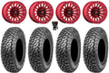 Rincon 32" Bdlk 15" Teryx Wheels XT Mule Kawasaki Tires RAZR Fuel Red