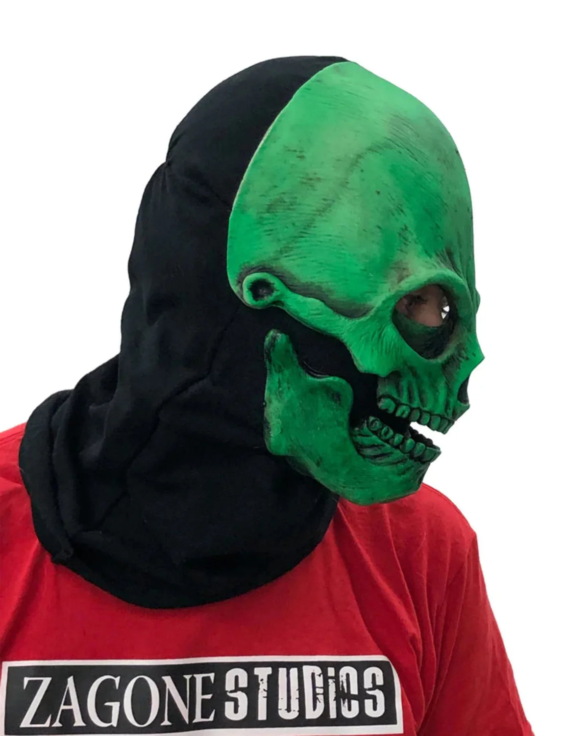 Mask Uv Sock Green Skull