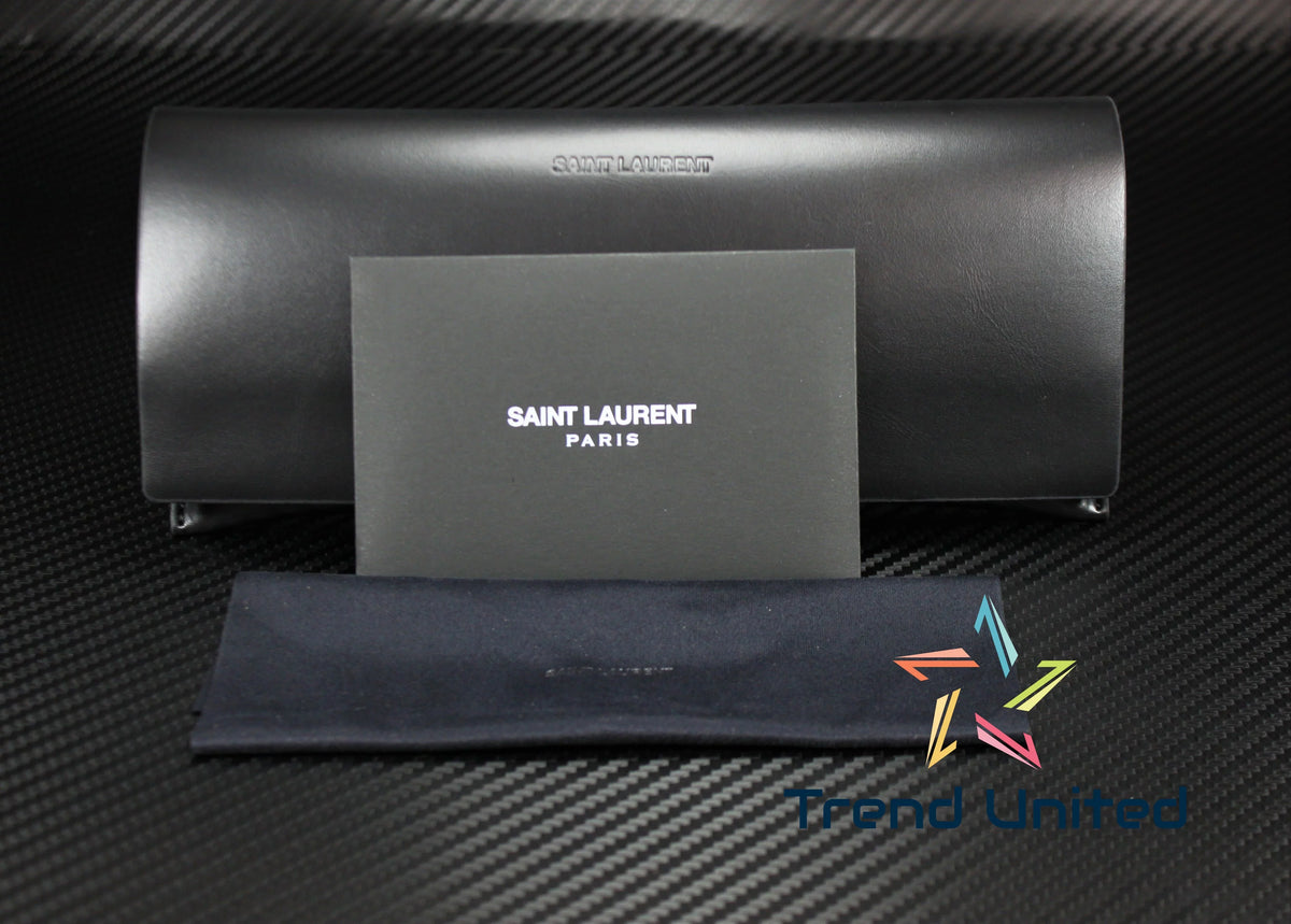 Men's Eyeglasses Rectangular 55 Black LAURENT mm SL 001 481 Squared SAINT