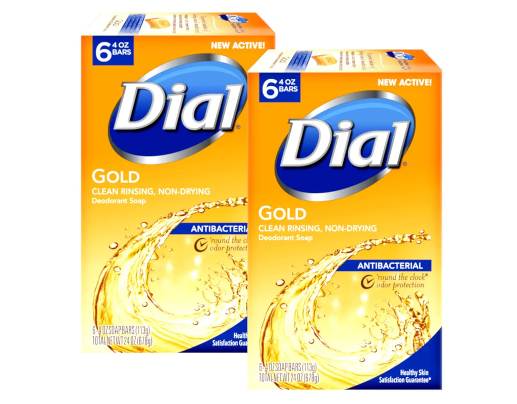Antibacterial Gold - of Count Ounce Bars, 6 Dial 4 2 Soap Pack