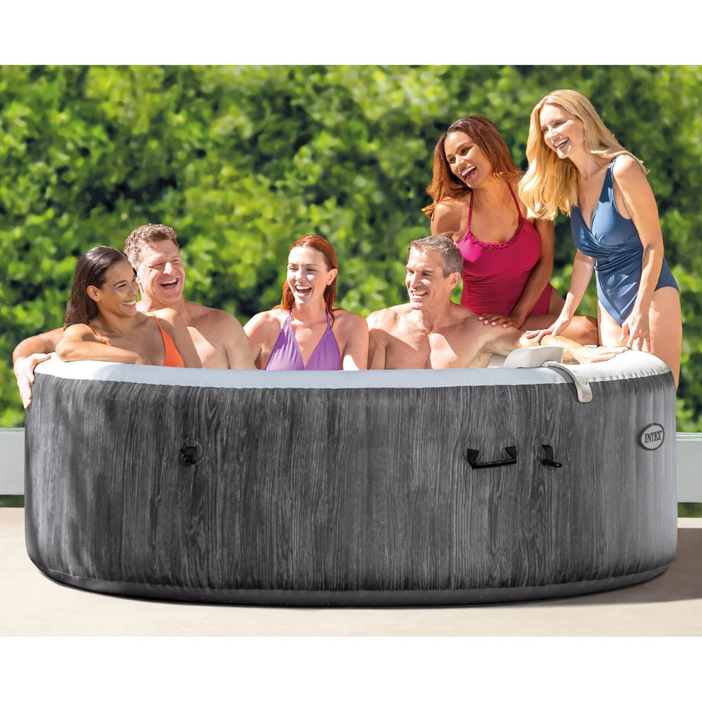 Intex + Hot Pack) Tray Intex (4 Tub Plus Accessories Inflatable PureSpa