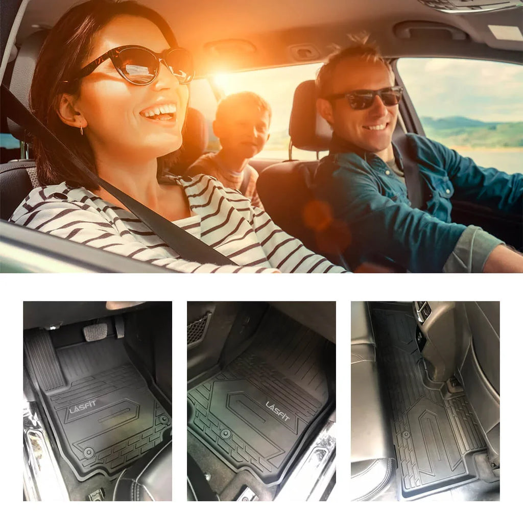 Row Weather only),All Fit Grand Mats （Fit Floor Seating Set Durango 2015 ONLY）,for TPE 2013-2021 Dodge on rs Bench Cherokee for Jeep Seating Bench Floor (Fit 2nd Lasfit 2013-
