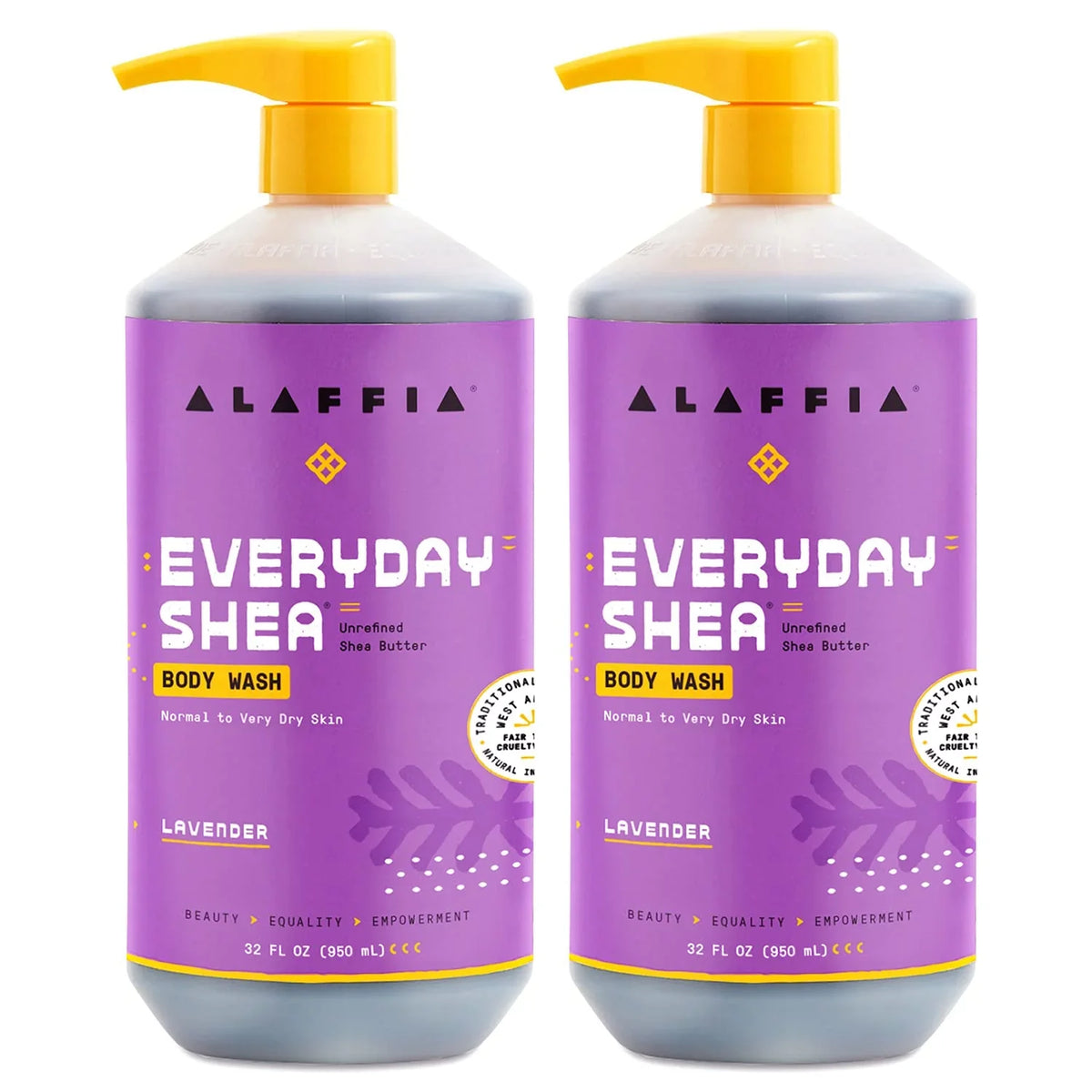 Body Fl Everyday Butter, Oil, Pack Shea - Shea Ea. 2 Neem, Coconut 32 And Lavender, Oz Wash, Alaffia
