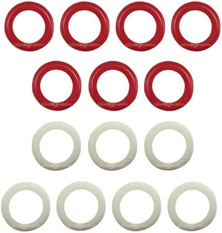 And Rings Rubber White For Table: Large Bumper 7 Pool 7 Red