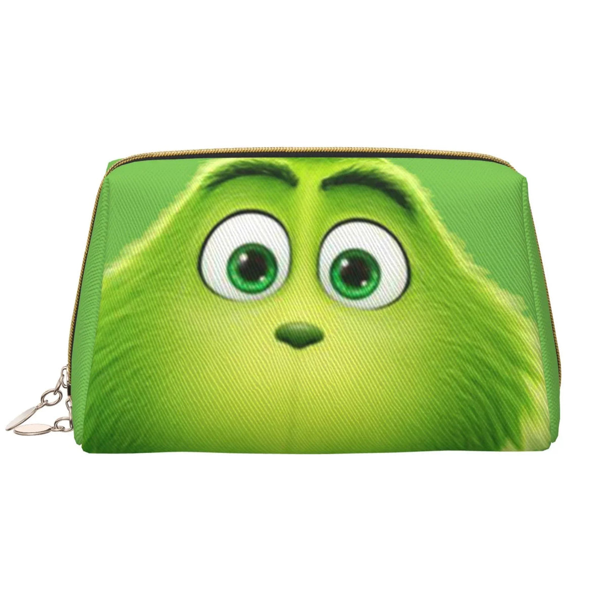 Makeup Portable Travel Cosmetic Leather Gift Pouch Purse Grinch Bag Organizer Storage Bag Toiletry Green