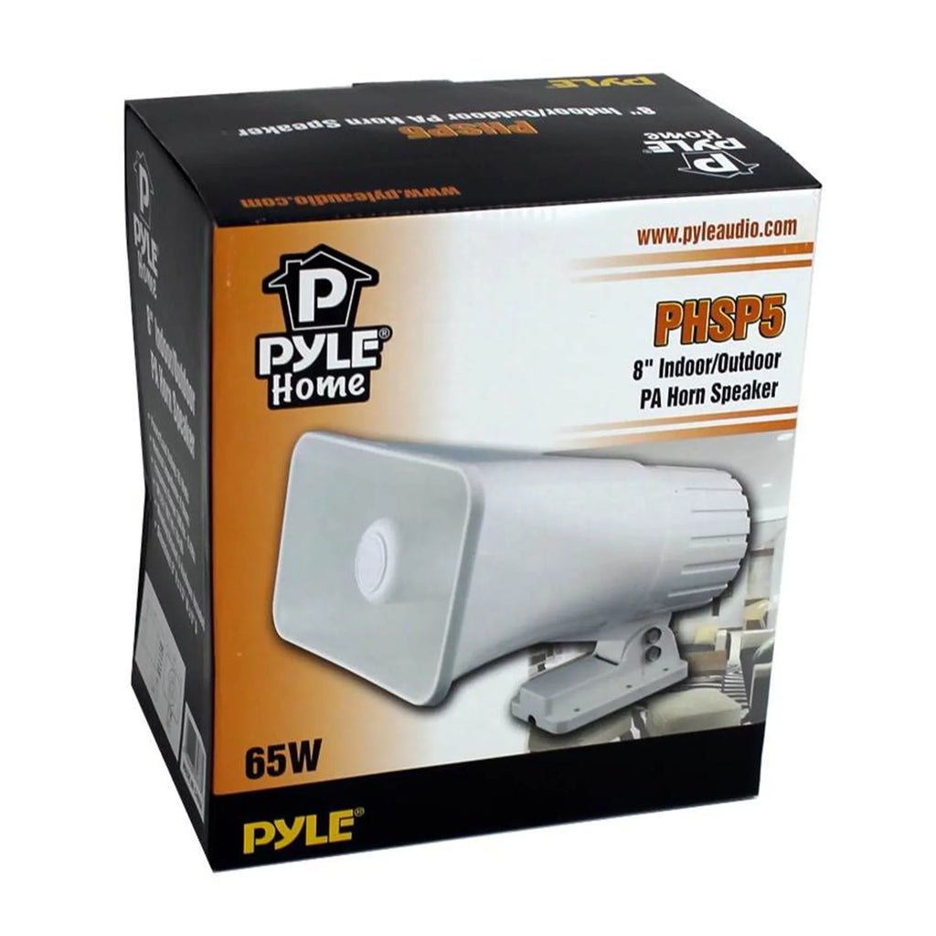 Pack) Pyle Outdoor 8" Horn PA Watts (4 White 65 Ohms Speaker, 8 and Indoor