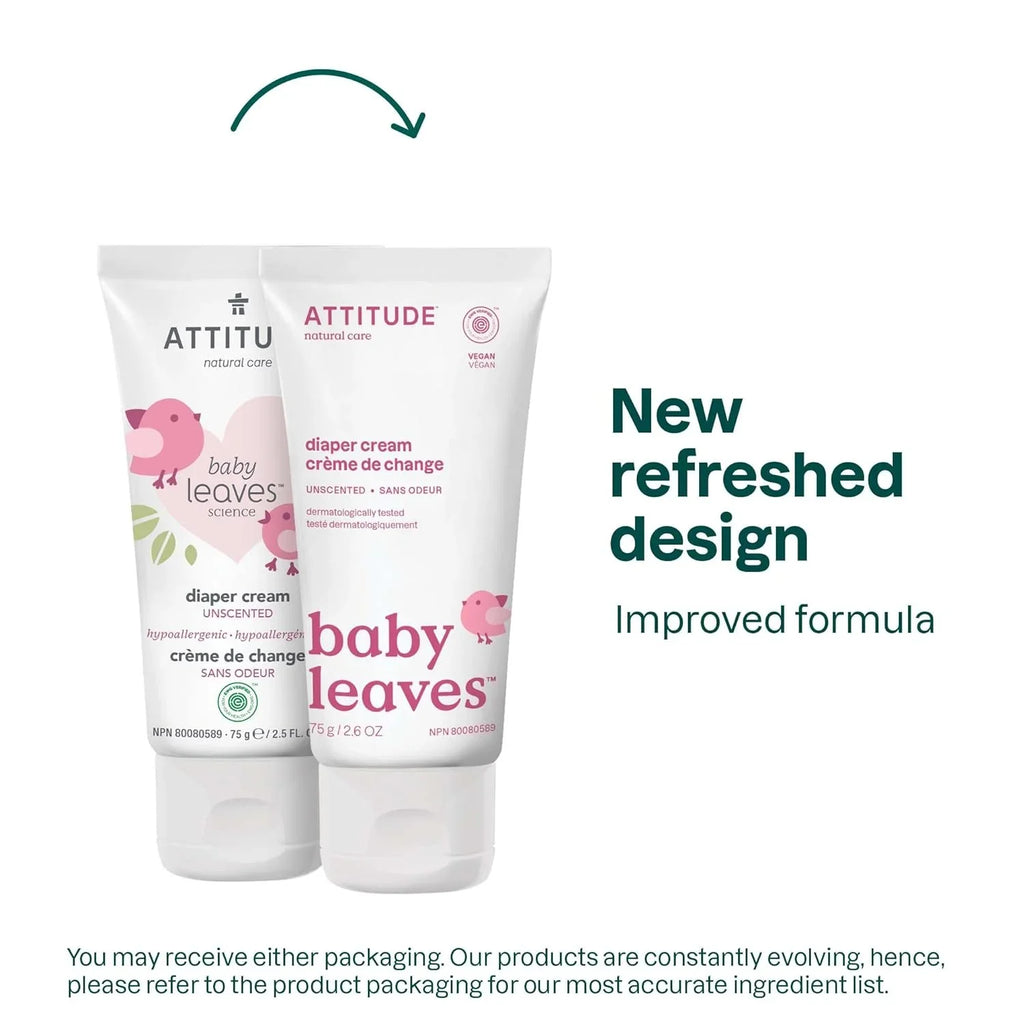 (2,6 Cream Moisture, Tested Prevents Dermatologist VERIFIED, EWG Diaper Cream , leaves Hypoallergenic, Diaper Zinc Fluid Blocks Rash Ounce) , ATTITUDE Natural Irritation Baby and Fragrance-Free ,